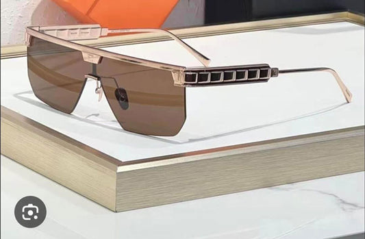 Rose Gold Shield Sunglasses