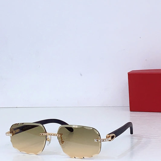 フレームレスサングラス