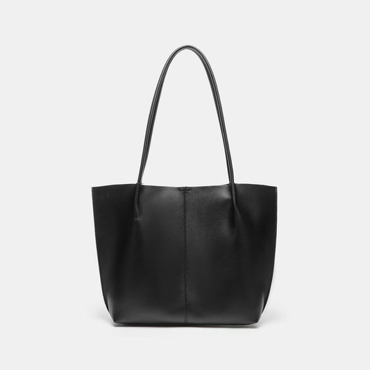 Schwarze Ledertasche