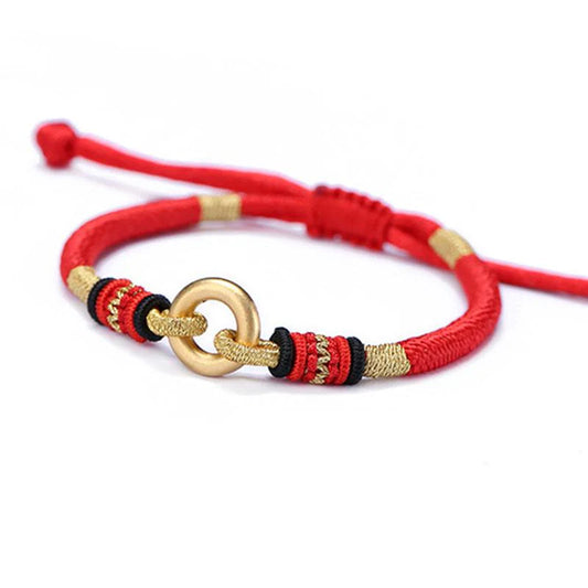 999 Pure Silver Feng Shui Lucky Red String Couples Bracelet, Friendship Tibetan Friendship Charm Bracelets
